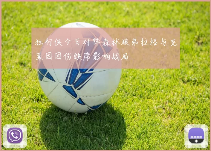 独行侠今日对阵森林狼弗拉格与克莱因因伤缺席影响战局